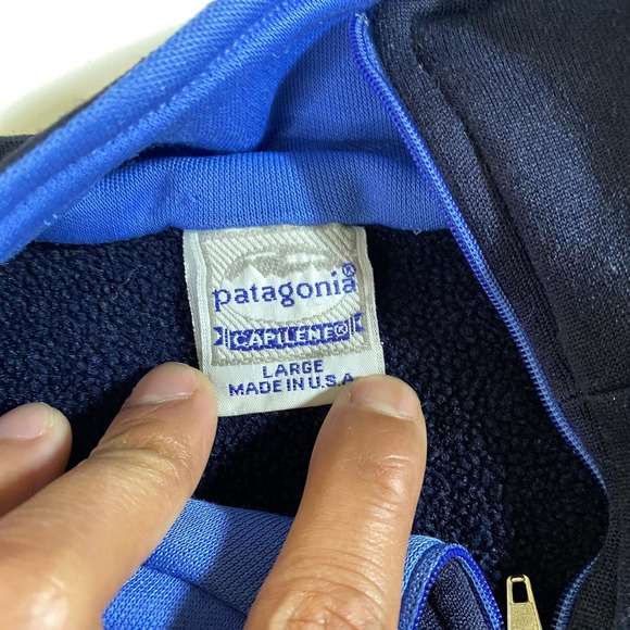Vintage Patagonia Capilene Fleece Sweater Jacket Women's Large 1/4 Zip - Picture 3 of 8